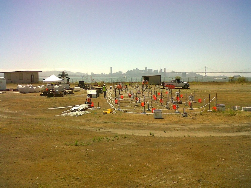 Site 1 groundwater treatment work underway in July