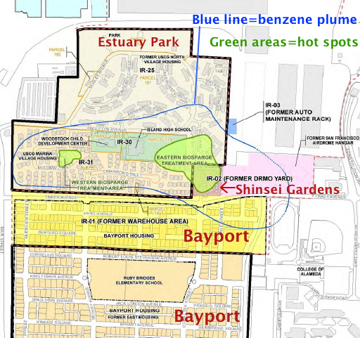 OU-5 map with plume & landmarks