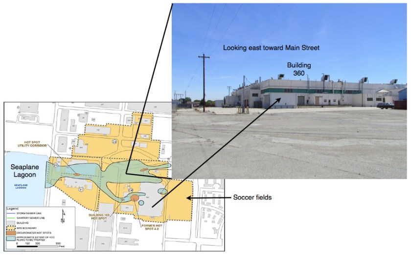 OU-2B looking east toward Bldg 360