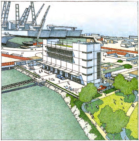 Proposed WETA ferry maintenance facility at Alameda Point.