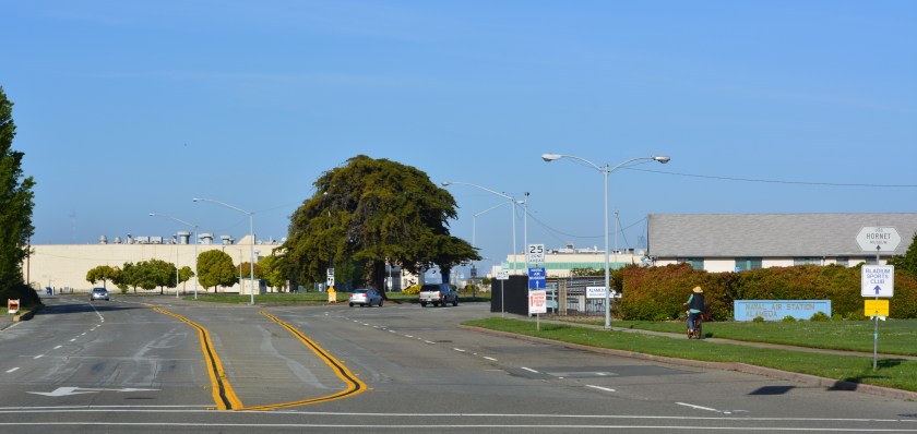 West Atlantic Avenue on Alameda Point, looking west toward San Francisco.