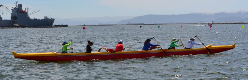 Female Wave Chasers heading to race