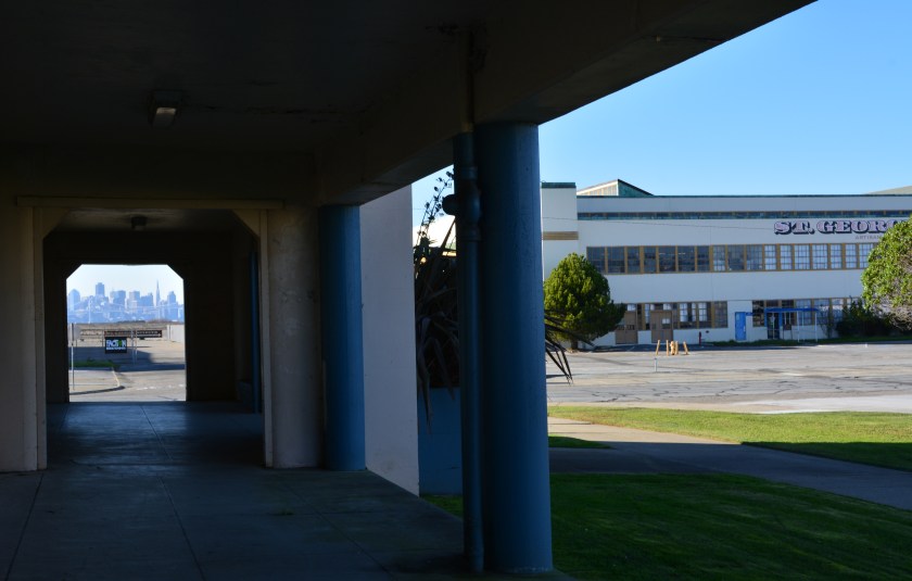 View from BEQ toward Monarch Street.