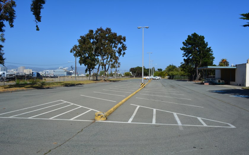 O Club parking lot.  Main Street to the left. 