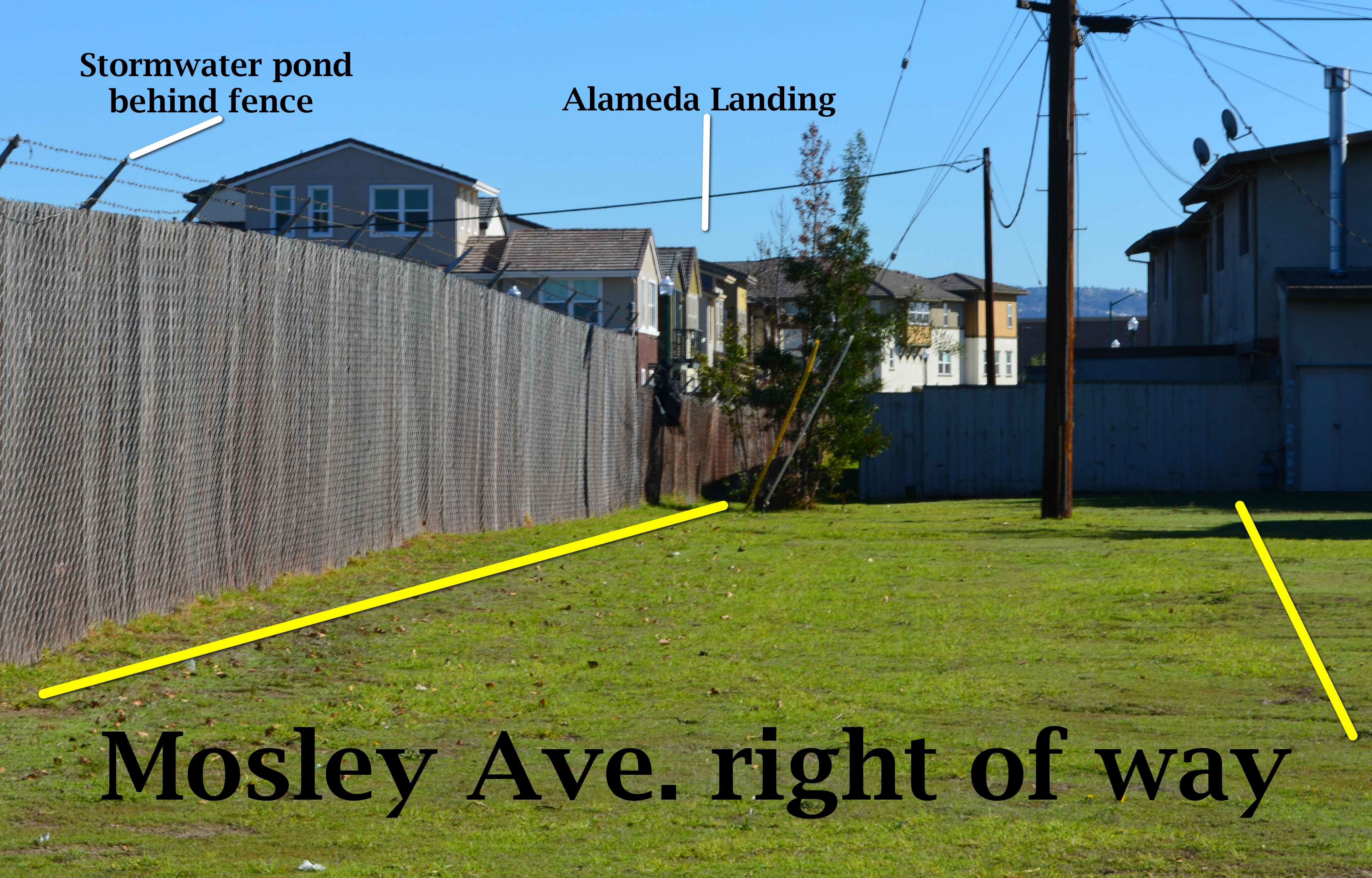 Mosley Ave. right of way