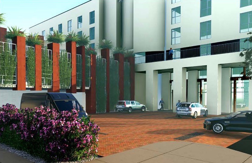 Residential/commercial building planned for waterfront area at Alameda Point, a Priority Development Area.