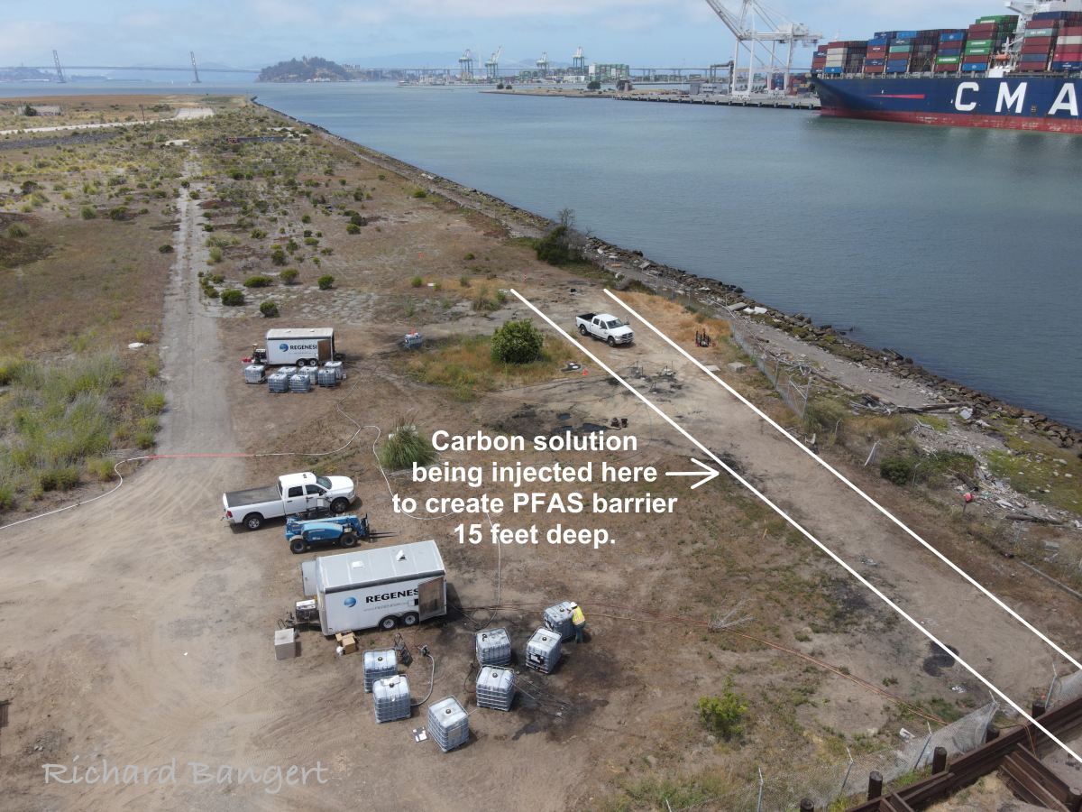 PFAS remediation work underway next to Alameda Point&nbsp;shoreline
